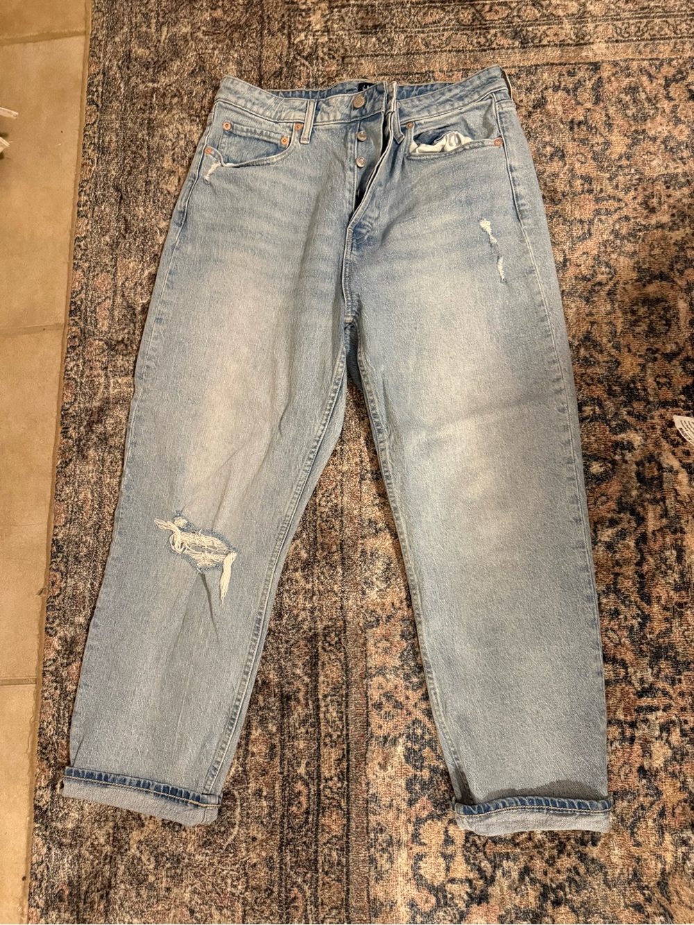 GAP Light Blue Curvy Cheeky Straight jeans